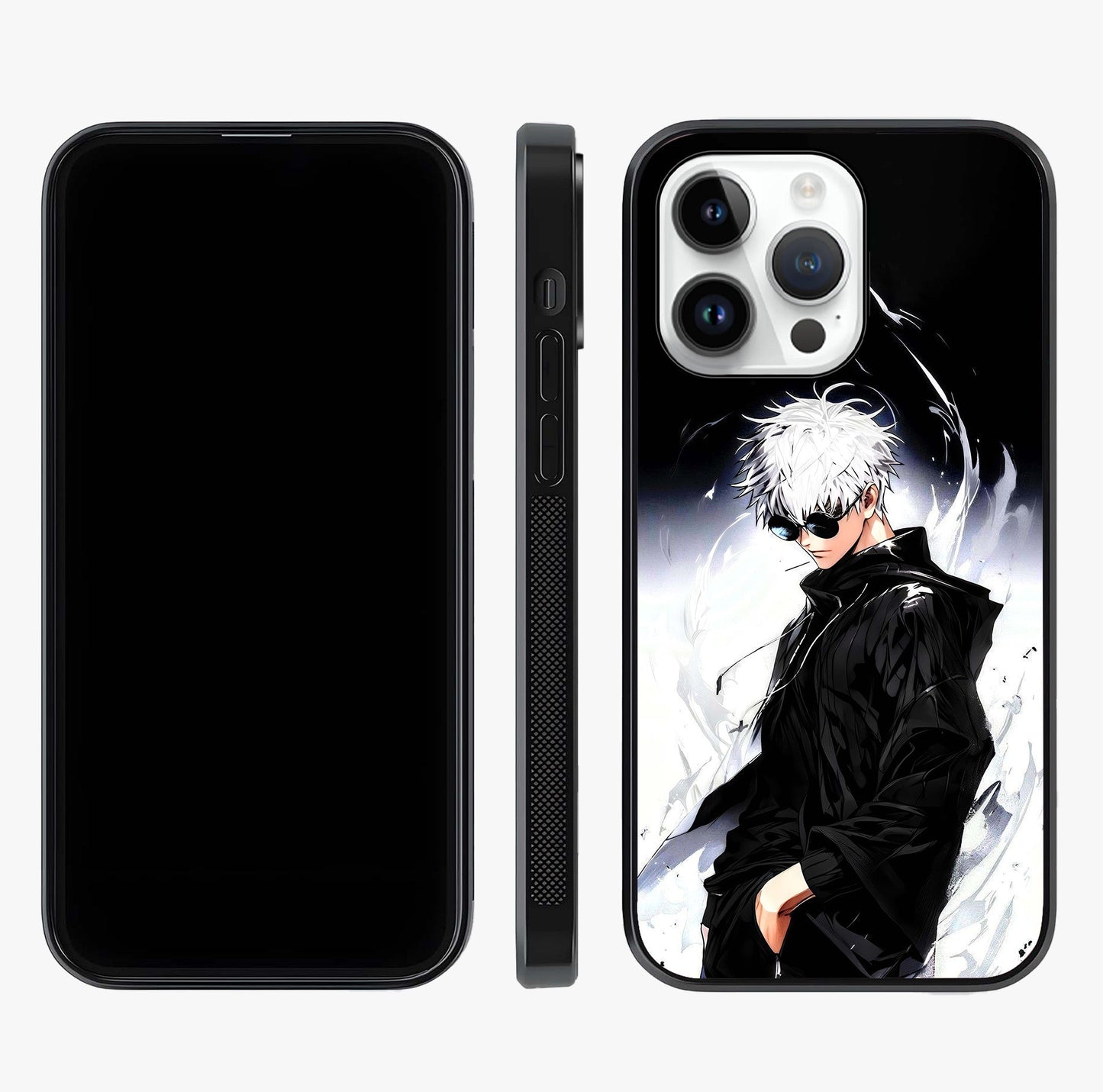 Limitless Shadow King Glass Case displayed upright for full design visibility and premium finish.