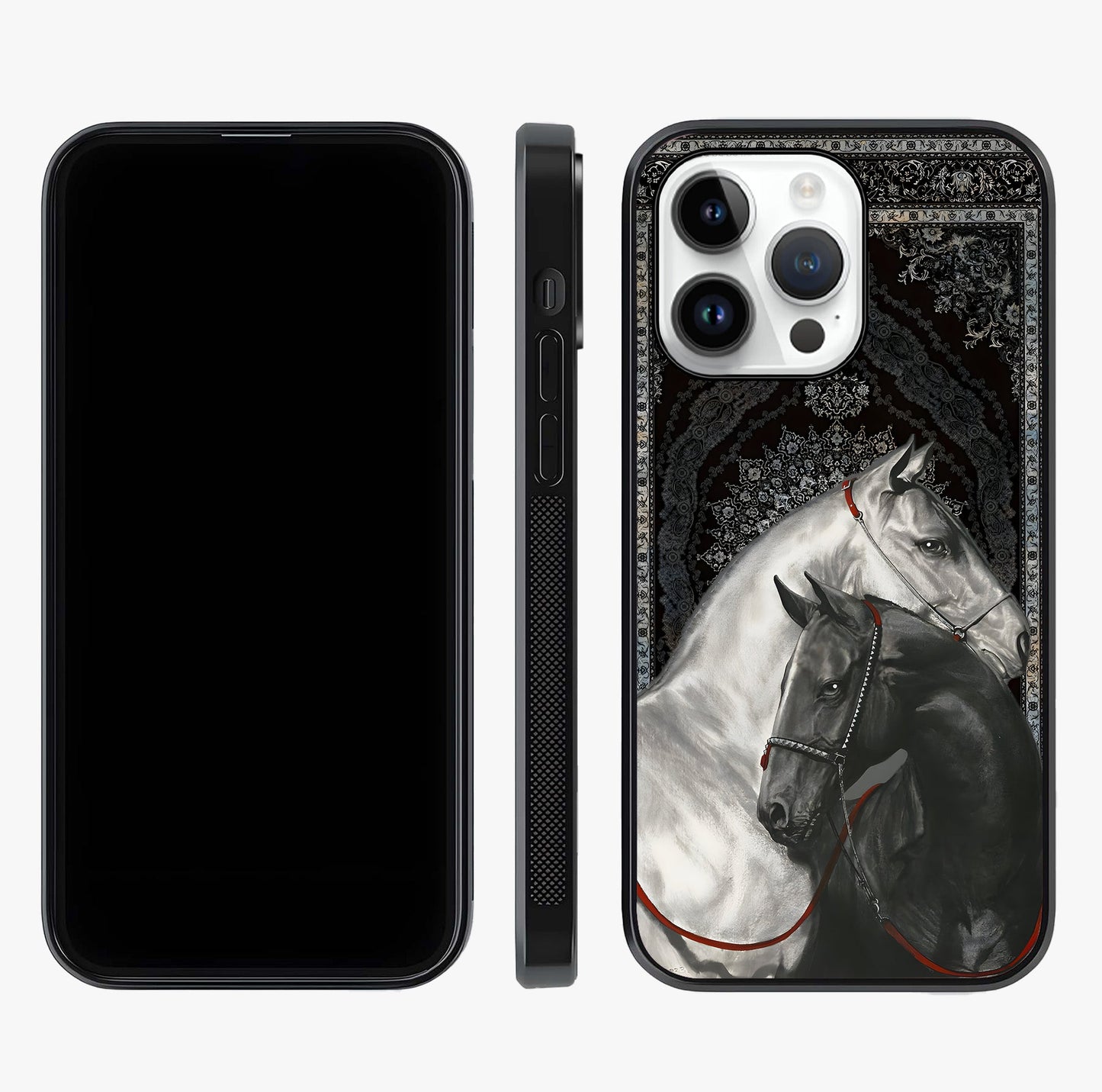 Majestic Ride Legacy Glass Case displayed upright for full design visibility and premium finish.