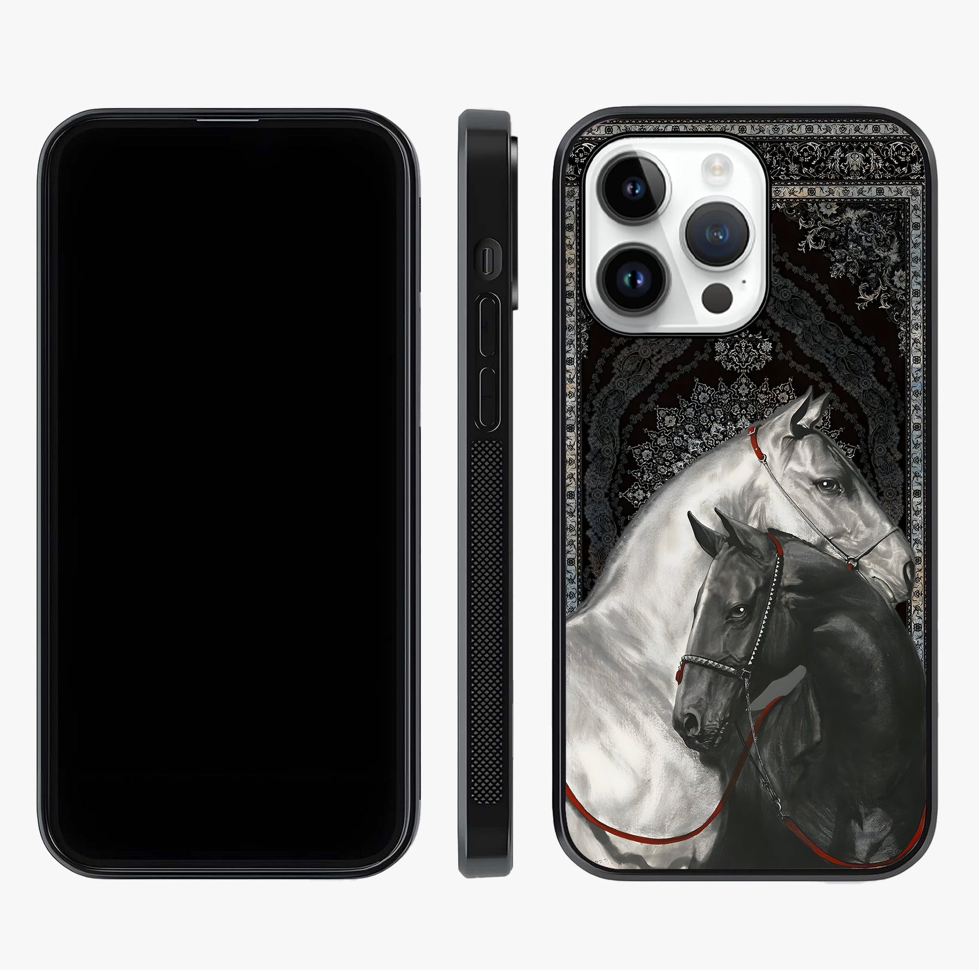 Majestic Ride Legacy Glass Case displayed upright for full design visibility and premium finish.