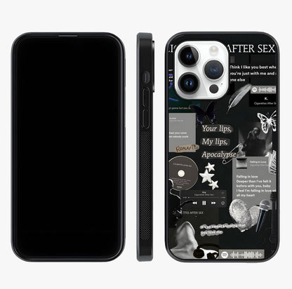 Midnight Love Echo Glass Case displayed upright for full design visibility and premium finish.