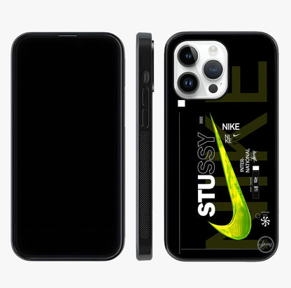 Neon Street Edition Glass Case displayed upright for full design visibility and premium finish.