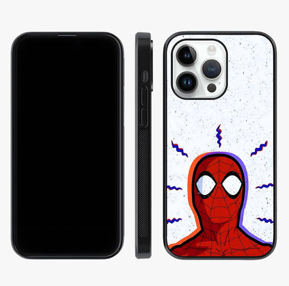 Omg Spiderman Glass Case displayed upright for full design visibility and premium finish.