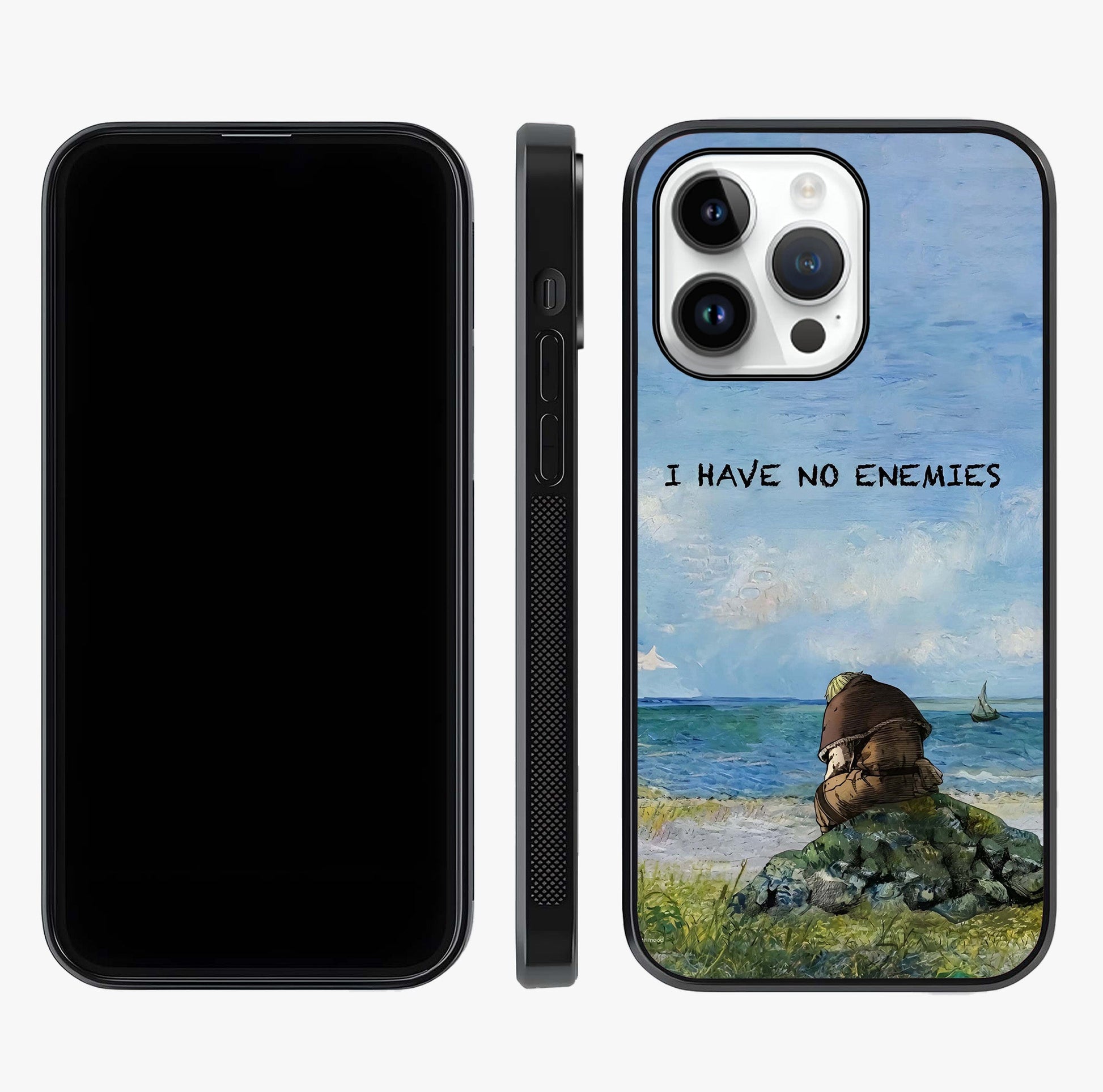 Peace Beyond War Glass Case displayed upright for full design visibility and premium finish.