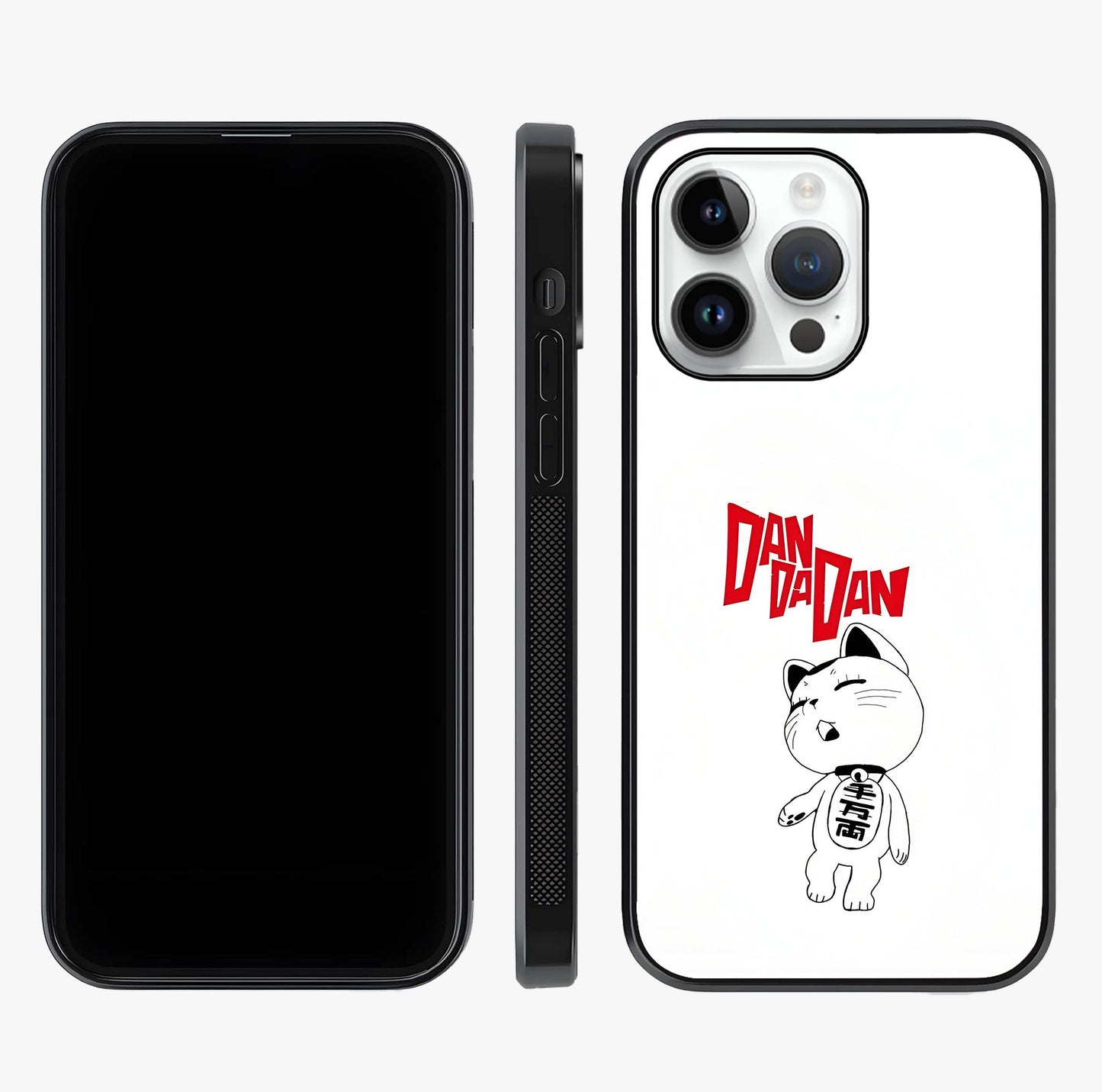 Playful Spirit Charm Glass Case displayed upright for full design visibility and premium finish.