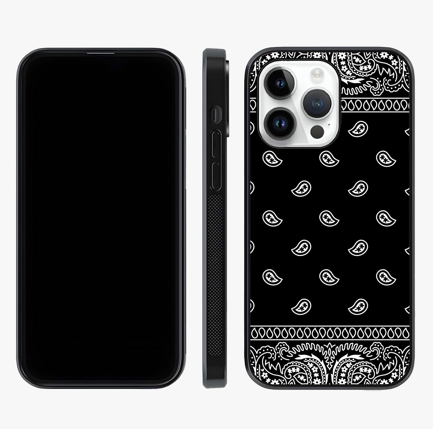 Retro Rebel Threads Glass Case displayed upright for full design visibility and premium finish.