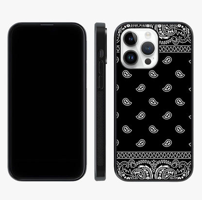 Retro Rebel Threads Glass Case displayed upright for full design visibility and premium finish.