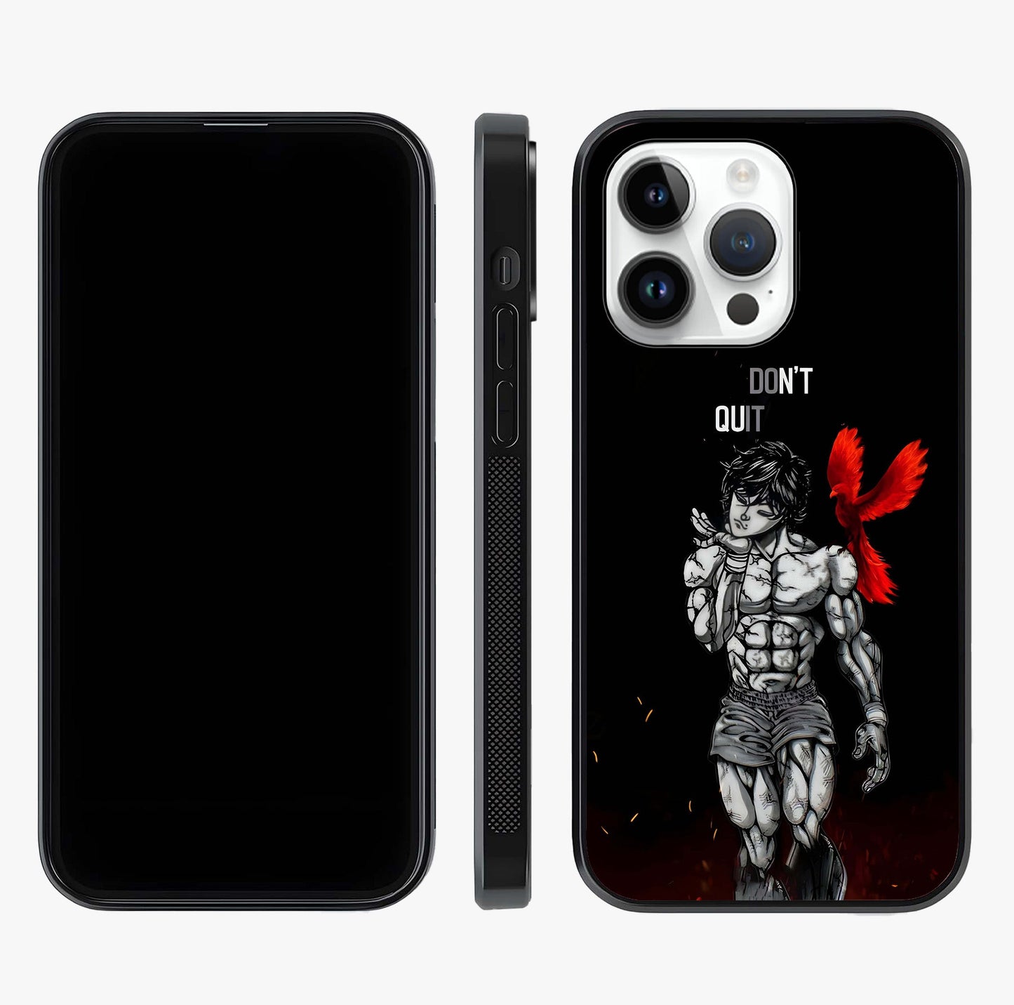 Rise Beyond Limits Glass Case displayed upright for full design visibility and premium finish.