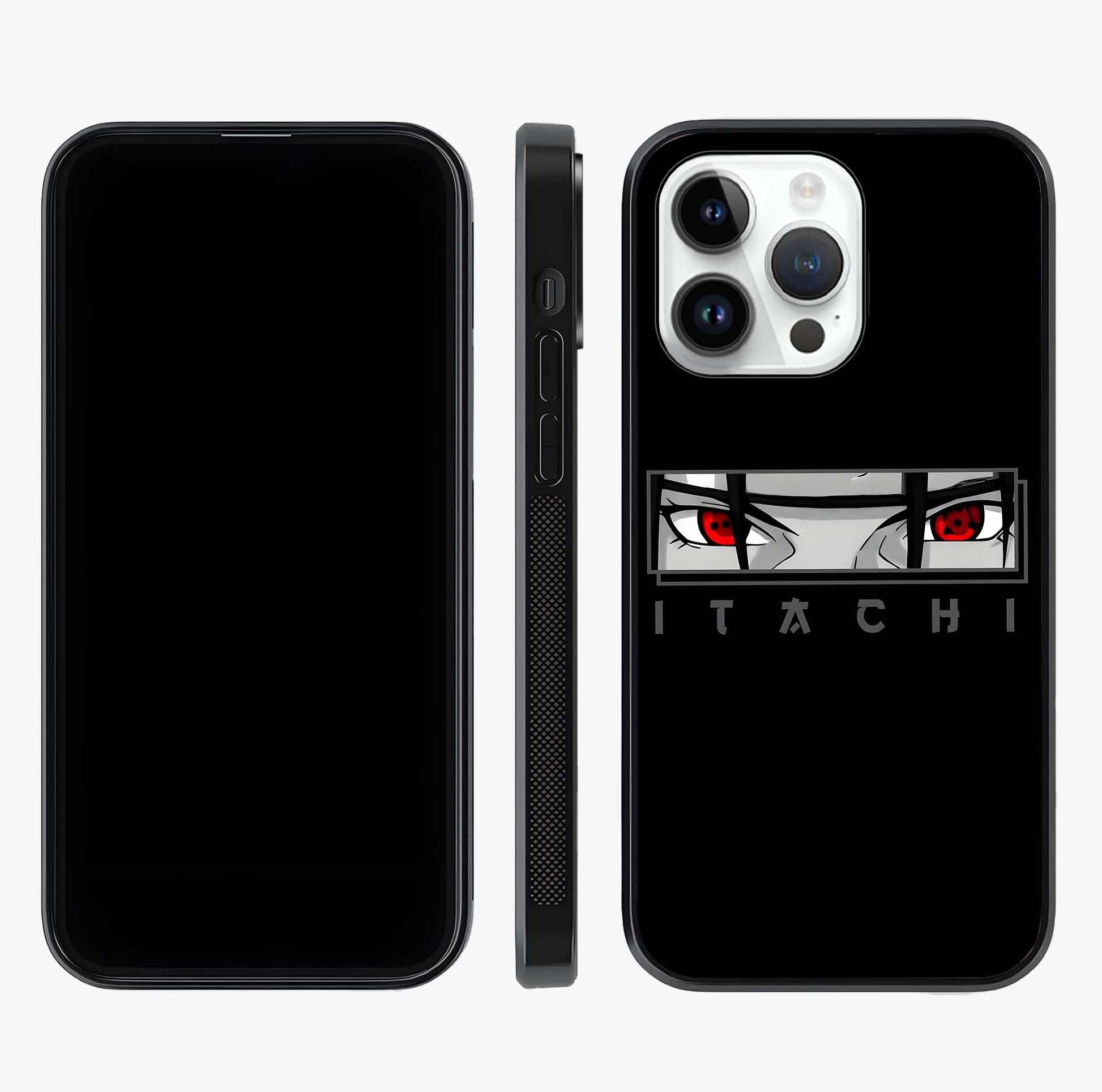 Scarlet Gaze Dominance Glass Case displayed upright for full design visibility and premium finish.