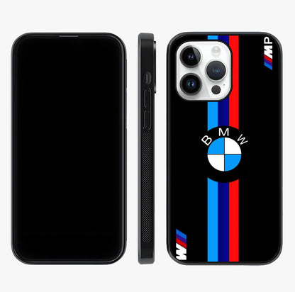 Turbo Bmw Beast Glass Case displayed upright for full design visibility and premium finish.