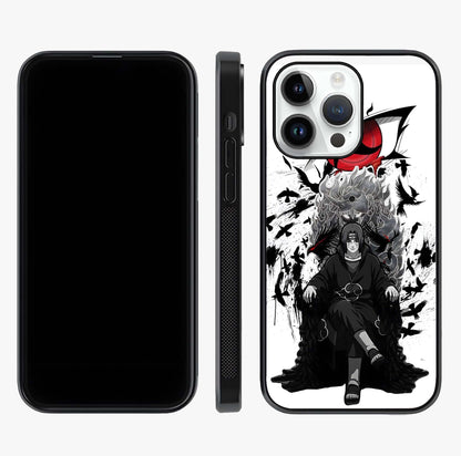 Uchiha Shadow Throne Glass Case displayed upright for full design visibility and premium finish.