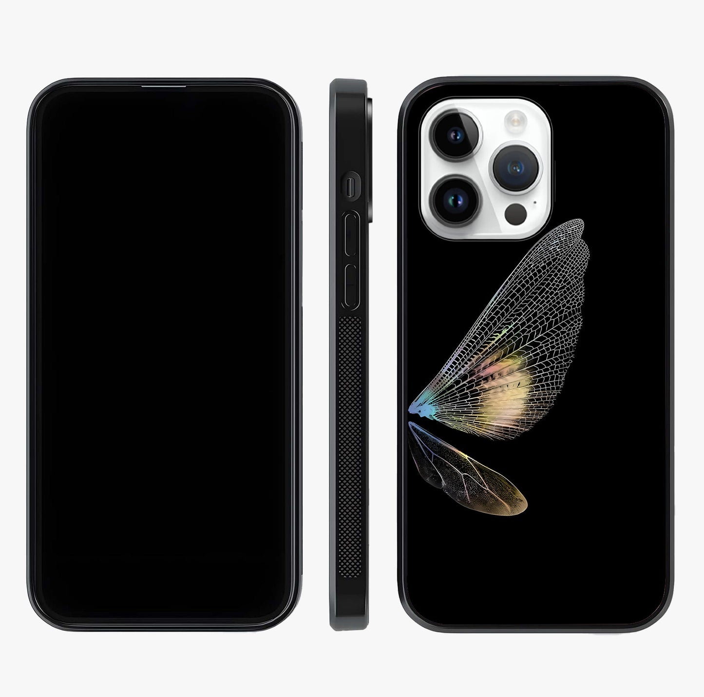Whispers Of Wings Glass Case displayed upright for full design visibility and premium finish.