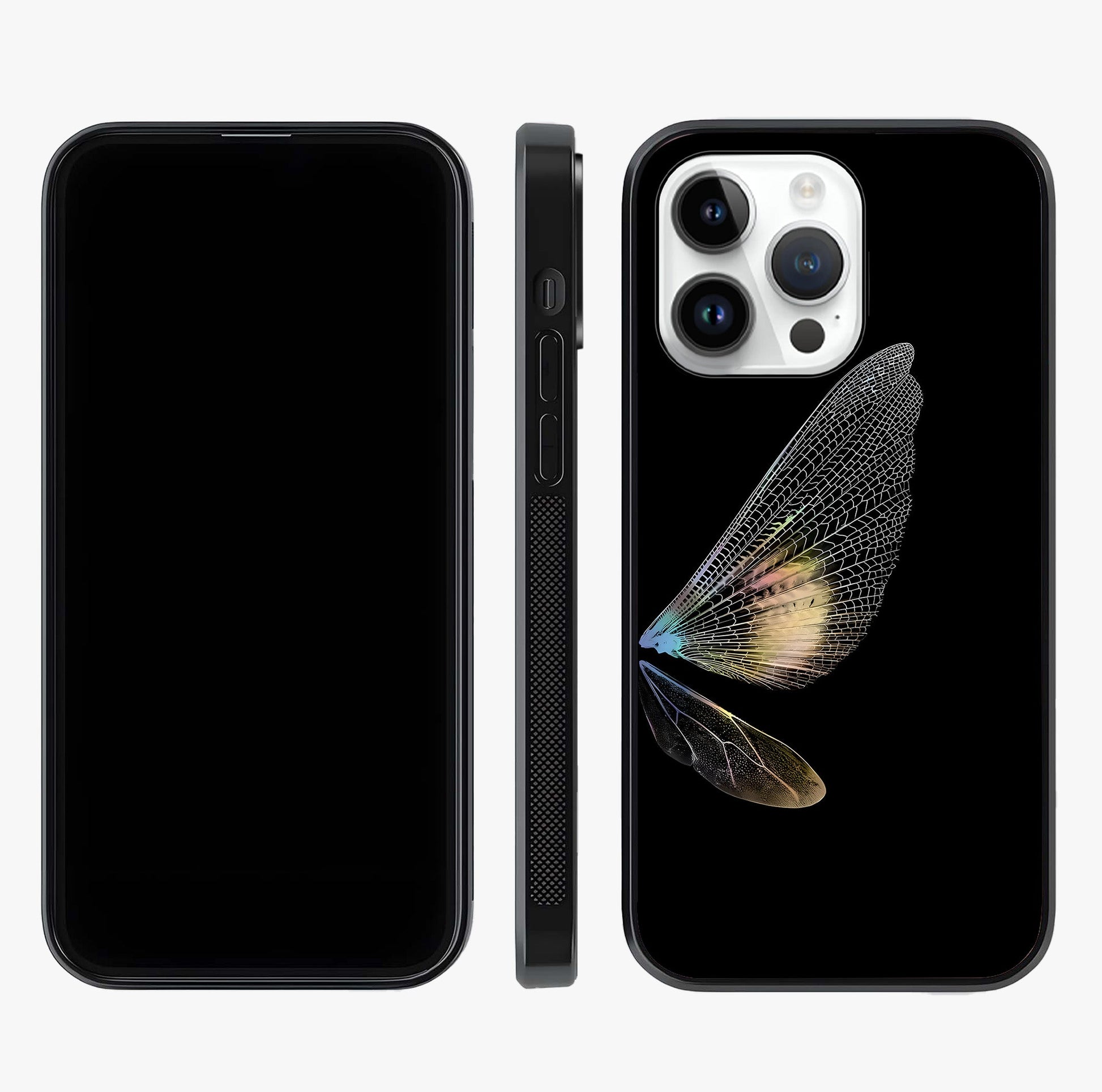 Whispers Of Wings Glass Case displayed upright for full design visibility and premium finish.