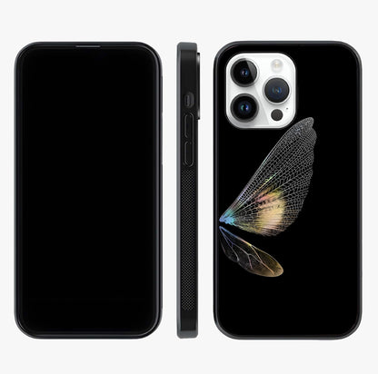 Whispers Of Wings Glass Case displayed upright for full design visibility and premium finish.