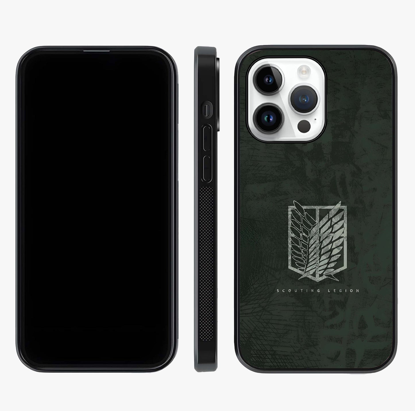 Wings Of Freedom Glass Case displayed upright for full design visibility and premium finish.
