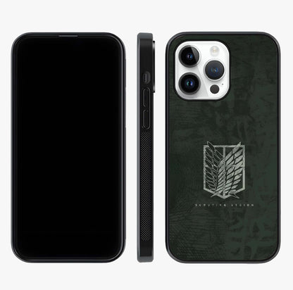 Wings Of Freedom Glass Case displayed upright for full design visibility and premium finish.