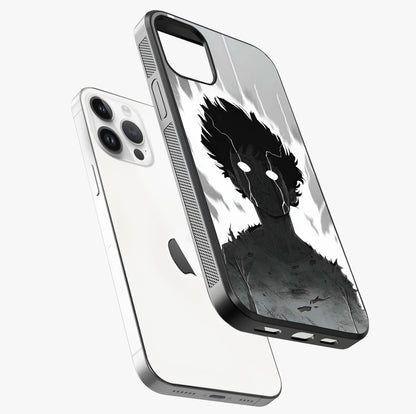 Awakened Inner Rage Glass Case laid diagonally highlighting side profile, edges and glossy glass shine.