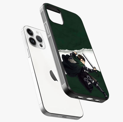 Emerald War Vanguard Glass Case laid diagonally highlighting side profile, edges and glossy glass shine.