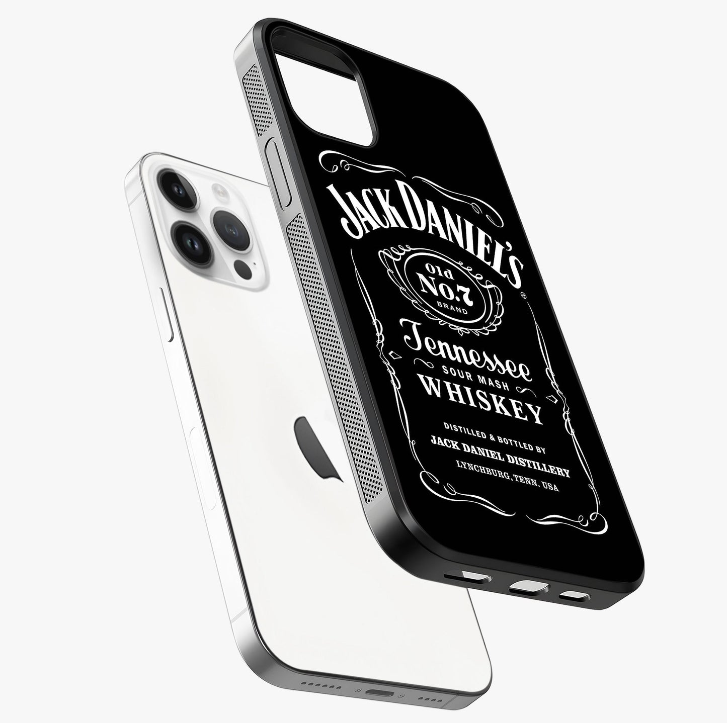 Vintage Whiskey Heritage Glass Case laid diagonally highlighting side profile, edges and glossy glass shine.
