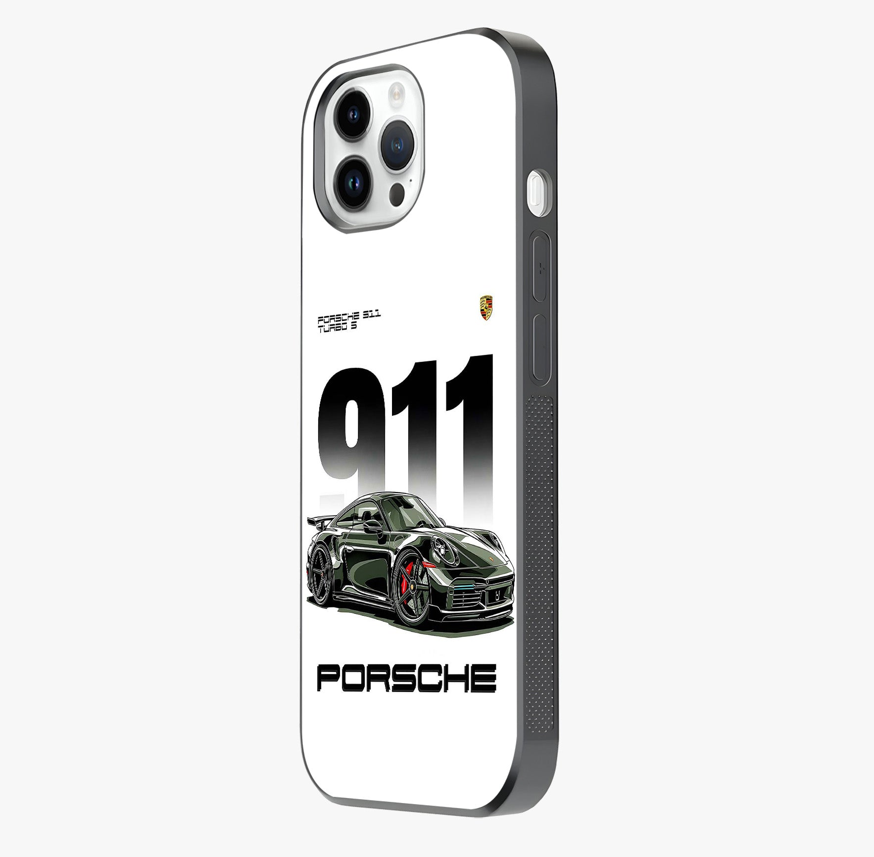 911 Turbo Dominance Glass Case photographed in natural light showing reflective finish and design depth.