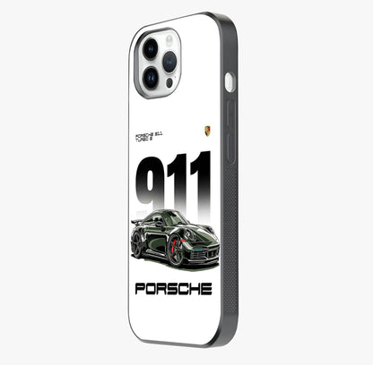 911 Turbo Dominance Glass Case photographed in natural light showing reflective finish and design depth.