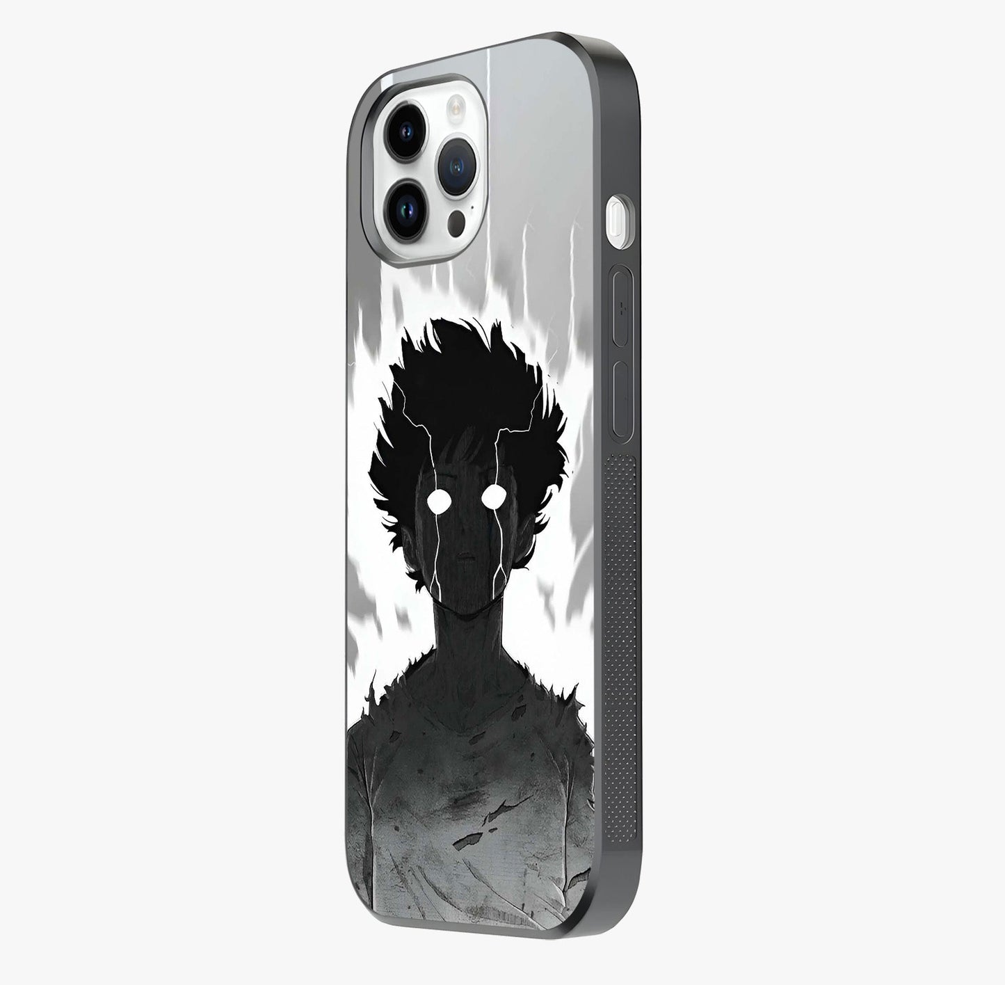 Awakened Inner Rage Glass Case photographed in natural light showing reflective finish and design depth.