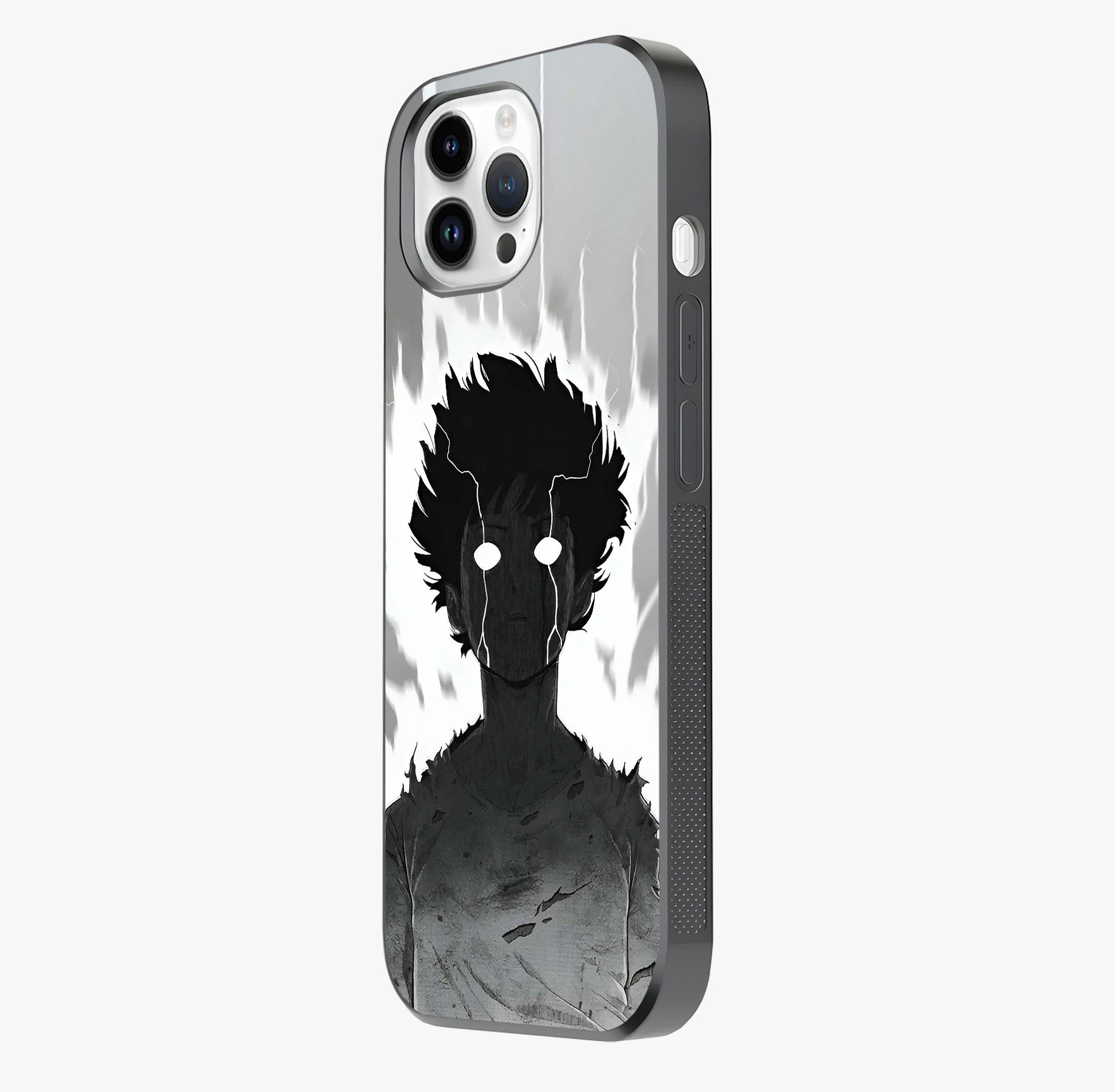 Awakened Inner Rage Glass Case photographed in natural light showing reflective finish and design depth.