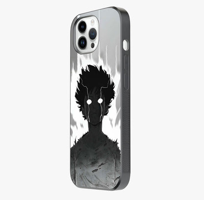 Awakened Inner Rage Glass Case photographed in natural light showing reflective finish and design depth.