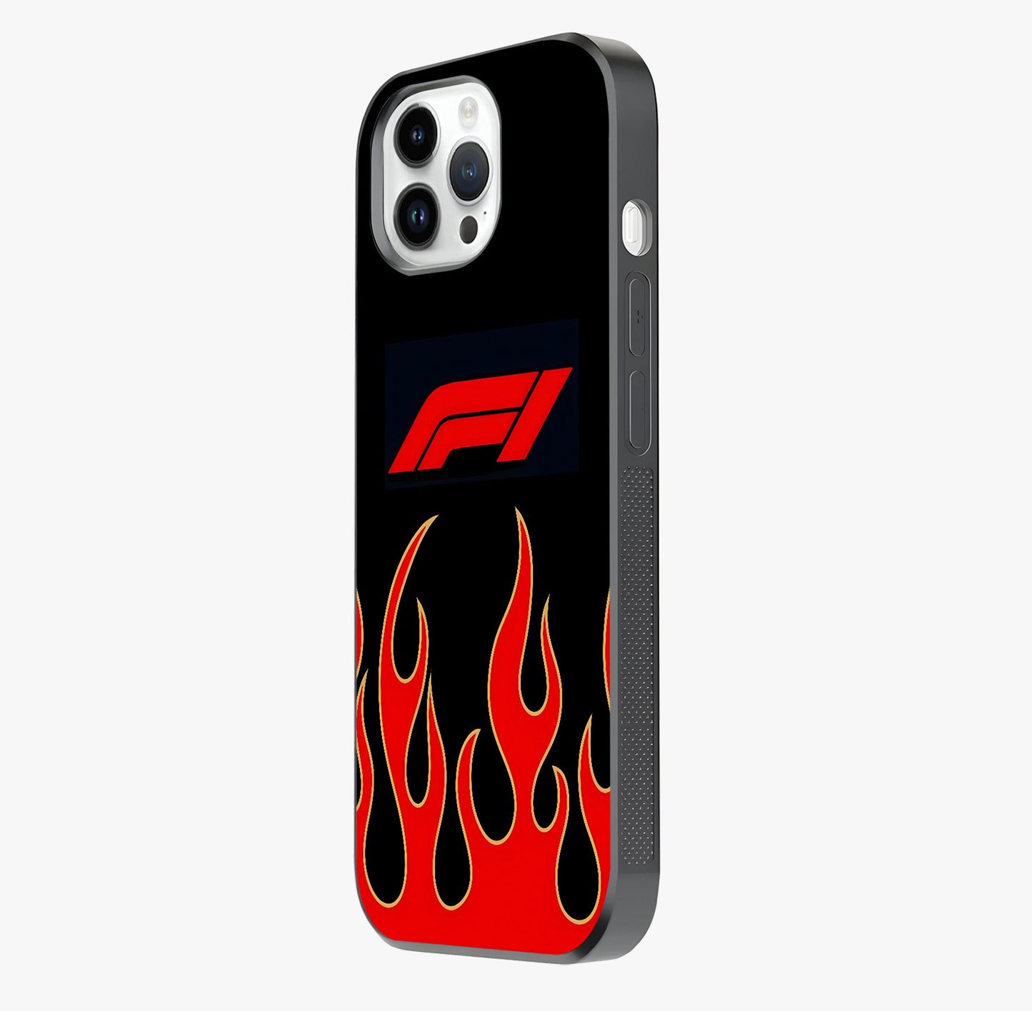 Fire F11 Glass Case photographed in natural light showing reflective finish and design depth.