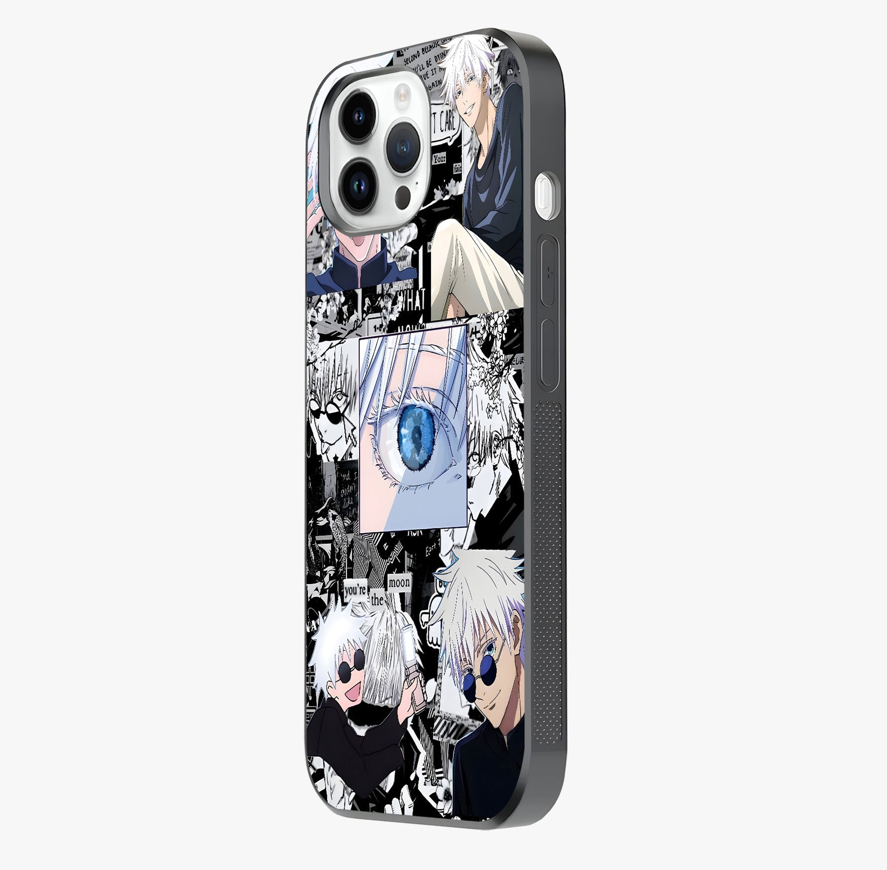 Infinity Sorcerer Chaos Glass Case photographed in natural light showing reflective finish and design depth.