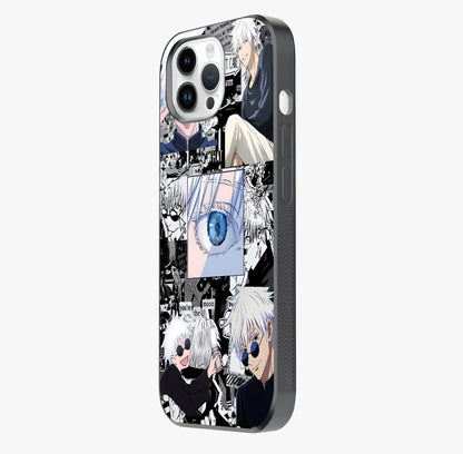 Infinity Sorcerer Chaos Glass Case photographed in natural light showing reflective finish and design depth.