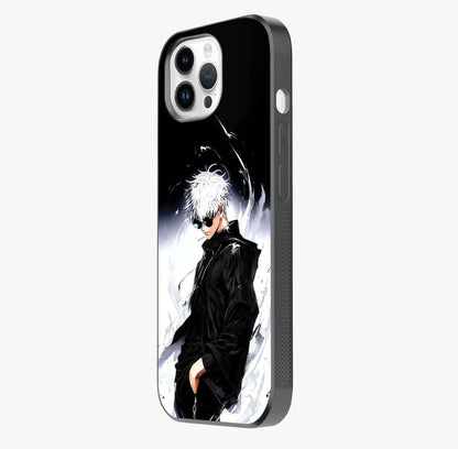 Limitless Shadow King Glass Case photographed in natural light showing reflective finish and design depth.