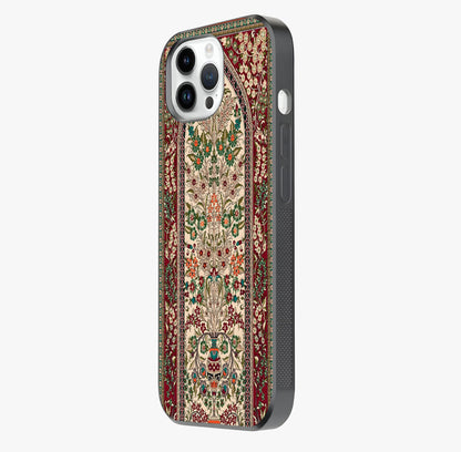 Persian Inspired Glass Case photographed in natural light showing reflective finish and design depth.