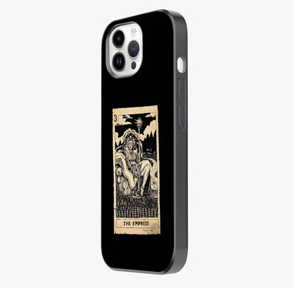 The Empress Glass Case photographed in natural light showing reflective finish and design depth.
