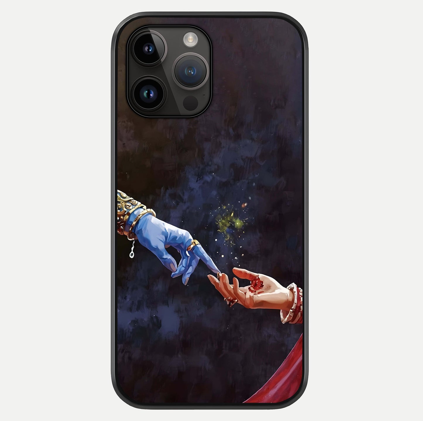 Divine Touch Eternal Glass Case showing full back design in clean flat view with glossy glass finish.