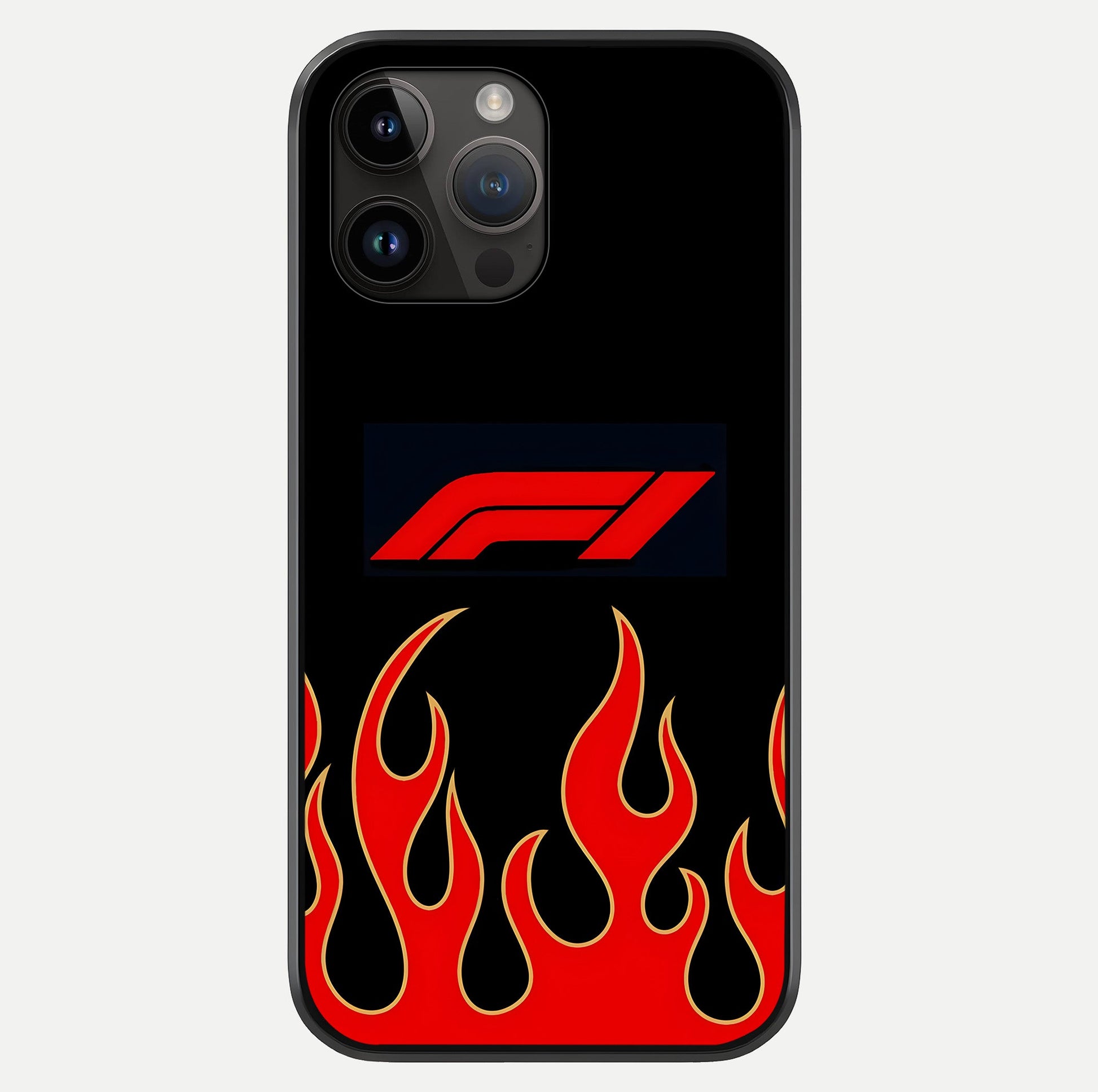 Fire F11 Glass Case showing full back design in clean flat view with glossy glass finish.
