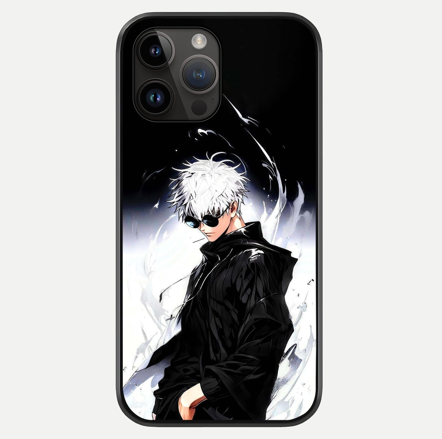 Limitless Shadow King Glass Case showing full back design in clean flat view with glossy glass finish.