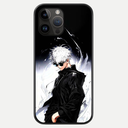 Limitless Shadow King Glass Case showing full back design in clean flat view with glossy glass finish.