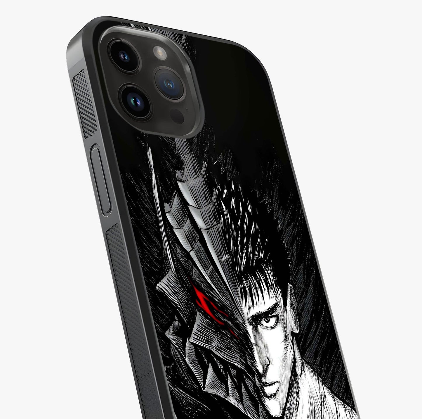 Berserker Blood Oath Glass Case captured at a warm angle highlighting gloss, texture and premium glass finish.
