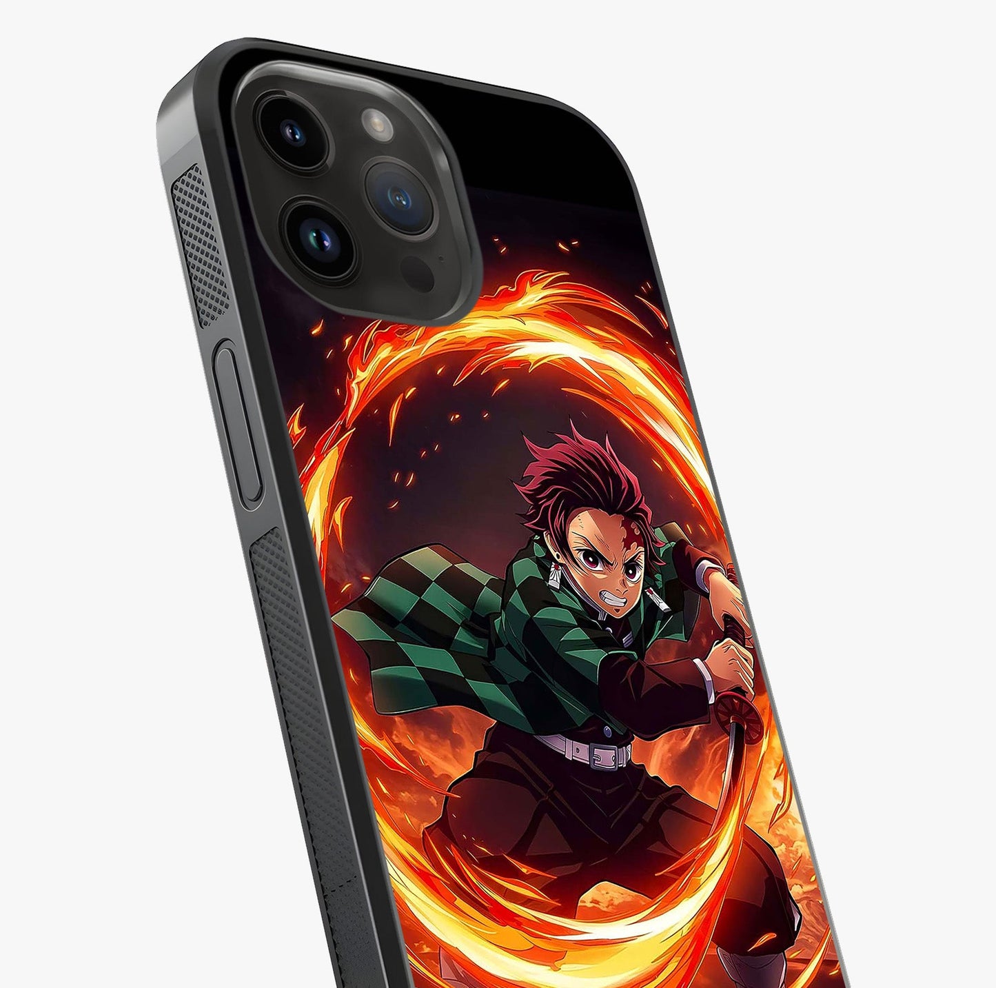 Blazing Sword Resolve Glass Case captured at a warm angle highlighting gloss, texture and premium glass finish.
