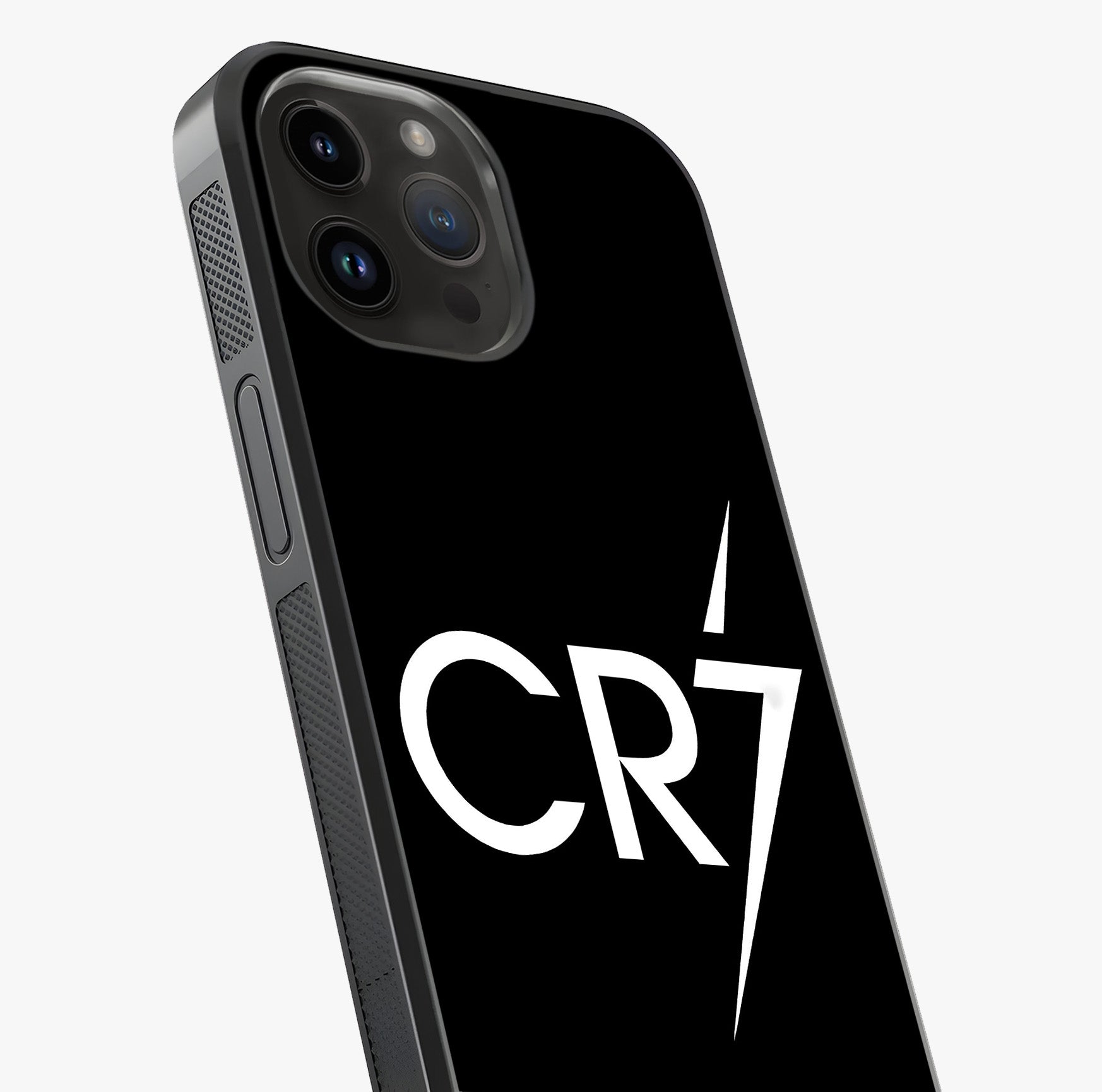Cr7 Elite Strike Glass Case captured at a warm angle highlighting gloss, texture and premium glass finish.