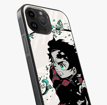 Demon Slayer Glass Case captured at a warm angle highlighting gloss, texture and premium glass finish.