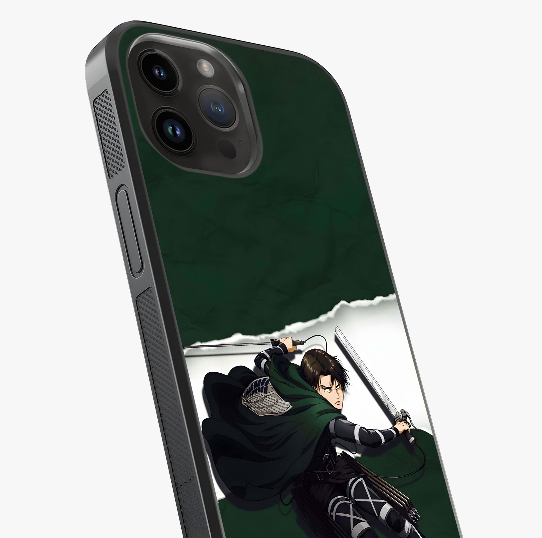 Emerald War Vanguard Glass Case captured at a warm angle highlighting gloss, texture and premium glass finish.