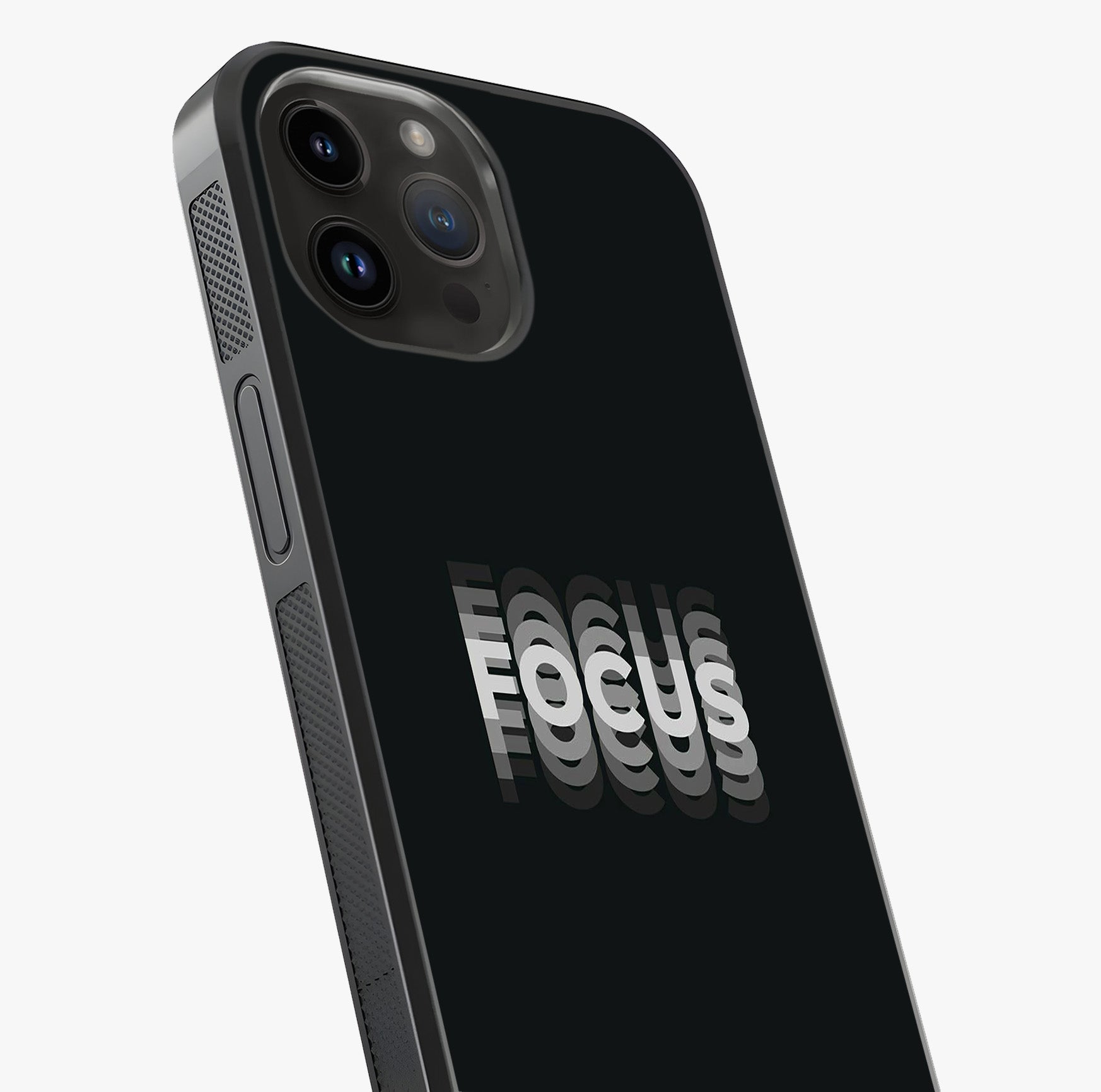 Focus Mode On Glass Case captured at a warm angle highlighting gloss, texture and premium glass finish.