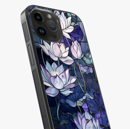 Gloss Petal Rush Glass Case captured at a warm angle highlighting gloss, texture and premium glass finish.