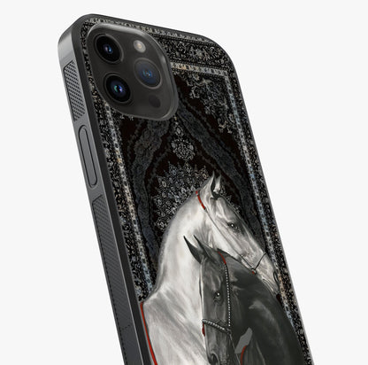 Majestic Ride Legacy Glass Case captured at a warm angle highlighting gloss, texture and premium glass finish.