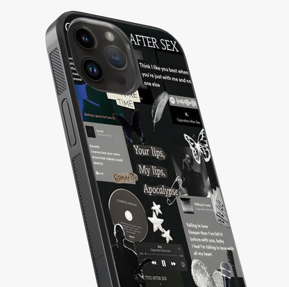 Midnight Love Echo Glass Case captured at a warm angle highlighting gloss, texture and premium glass finish.