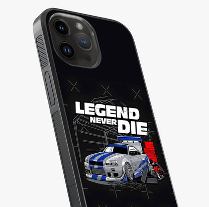 Midnight Racing Legacy Glass Case captured at a warm angle highlighting gloss, texture and premium glass finish.