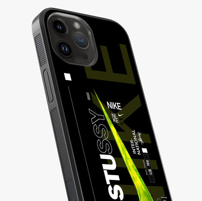 Neon Street Edition Glass Case captured at a warm angle highlighting gloss, texture and premium glass finish.