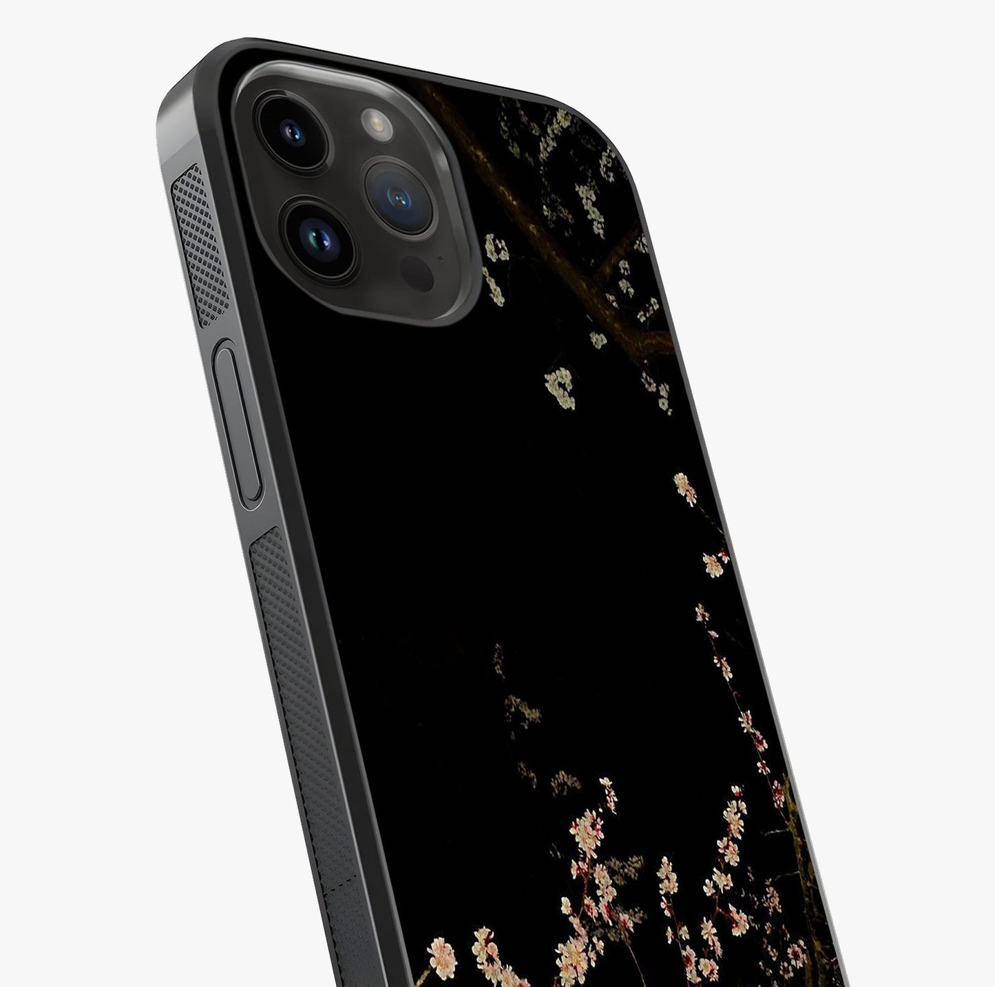 Petal Moon Light With Custom Name Glass Case captured at a warm angle highlighting gloss, texture and premium glass finish.