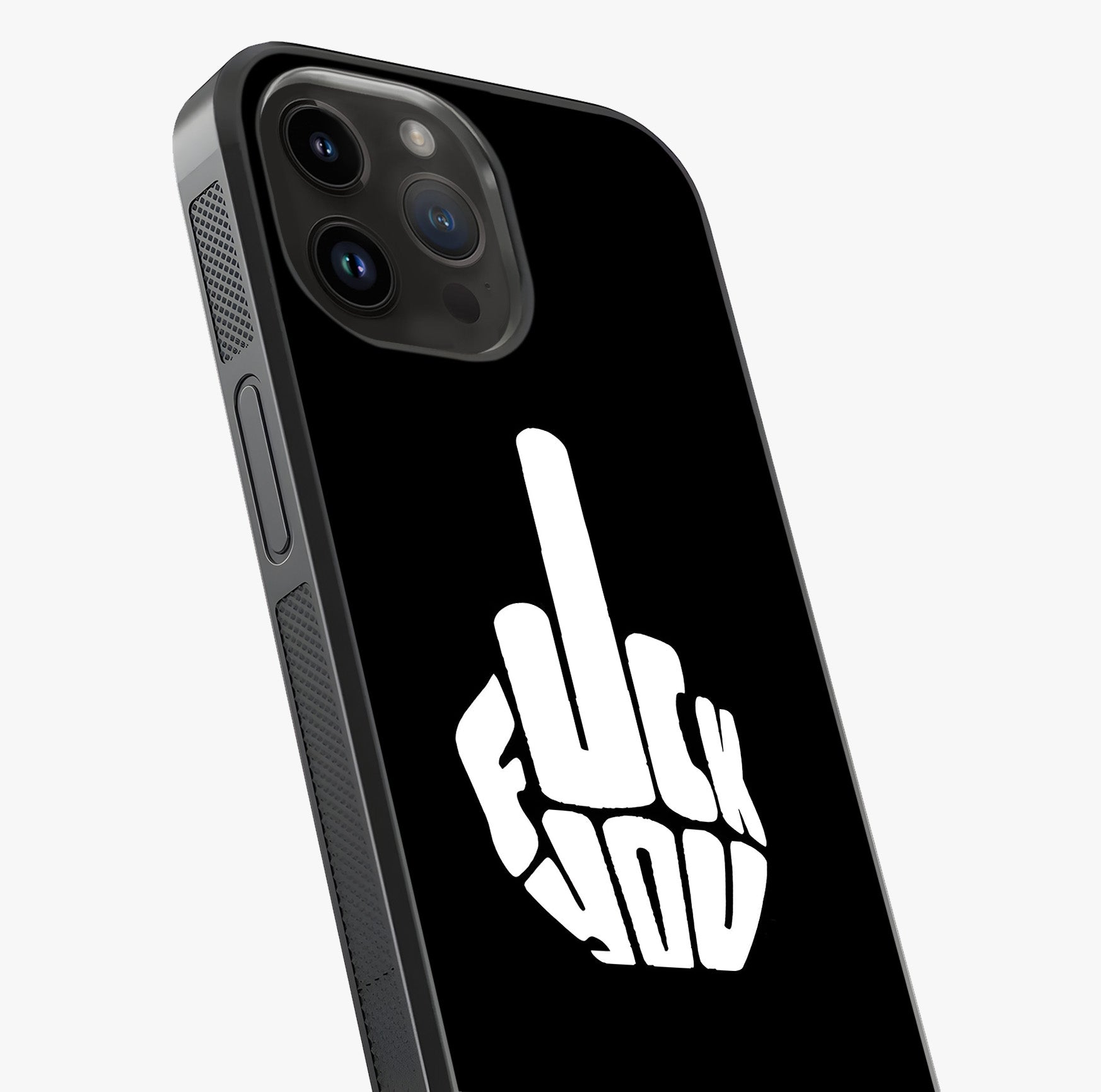 Rebel Mode On Glass Case captured at a warm angle highlighting gloss, texture and premium glass finish.
